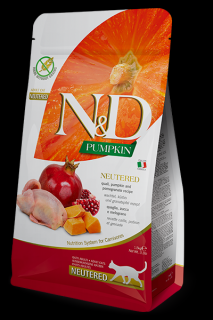 N&D cat Pumpkin adult, neutered, quil, spelt, oats & pomegranate 1,5 kg