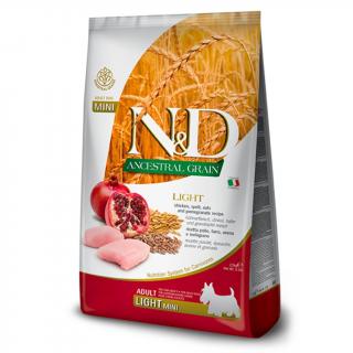 N&D dog Ancestral Grain Light Mini Chicken & Pomegranate 2,5 kg