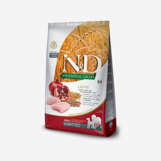 N&D dog Ancestral Grains adult medium & maxi, light, chicken, spelt, oats & pomegranate Hmotnosť: 12 kg