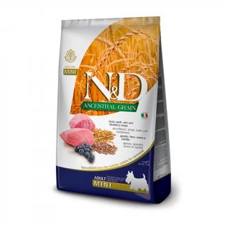 N&D Dog Ancestral Grains Adult Mini Lamb & Blueberry Hmotnosť: 7 kg