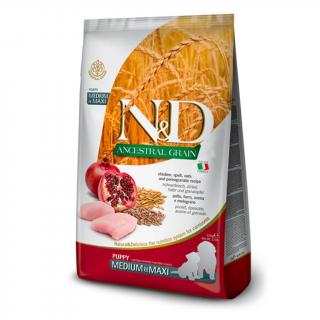 N&D Dog Ancestral Grains Puppy Medium / Maxi Chicken & Pomegranate Hmotnosť: 2.5 kg