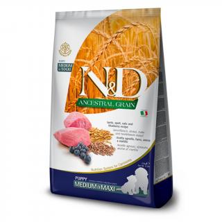 N&D Dog Ancestral Grains Puppy Medium / Maxi Lamb & Blueberry Hmotnosť: 2.5 kg