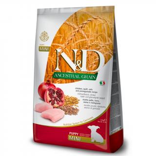 N&D Dog Ancestral Grains Puppy Mini Chicken & Pomegranate Hmotnosť: 2.5 kg