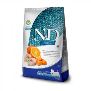 N&D dog OCEAN PUMPKIN adult mini, codfish & orange Hmotnosť: 7 kg