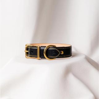 Patroon Maremma Black kožený obojok Veľkosť: XXL