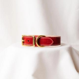 Patroon Maremma Red kožený obojok Veľkosť: XL