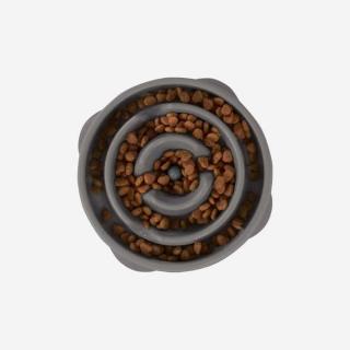 Petstages Fun Feeder spomaľovacia miska Drop sivá Veľkosť: M