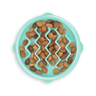 Petstages Fun Feeder Wave spomaľovacia miska pre malé psy - mint