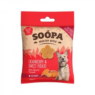 Soopa výcvikové pamlsky Healthy Bites - brusnica a sladký zemiak 50 g