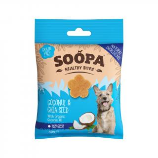 Soopa výcvikové pamlsky Healthy Bites - kokos a chia semienka 50 g