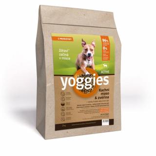 Yoggies Active za studena lisované granule - kačica a jeleň Hmotnosť: 2 kg