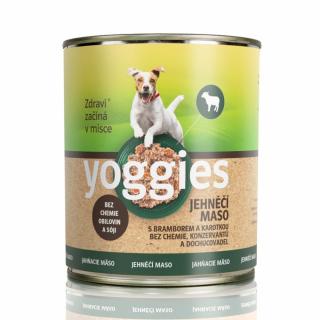 Yoggies jahňacia konzerva pre psa 800 g