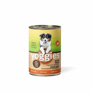 Yoggies konzerva pre psa - jelenia s pohánkou 400 g