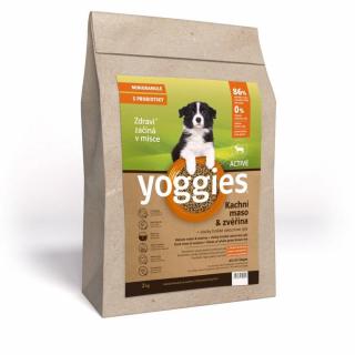 Yoggies MINIGRANULE Active za studena lisované - kačica a jeleň pre malé psy Hmotnosť: 2 kg