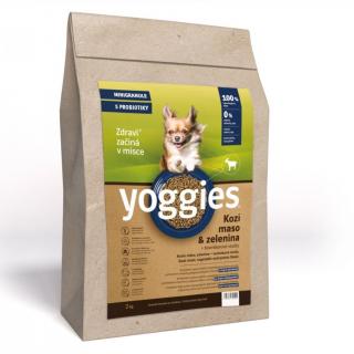 Yoggies MINIGRANULE za studena lisované hypoalegénne - kozie mäso pre malé psy Hmotnosť: 2 kg