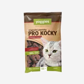 Yoggies pamlsky pre mačku - 100% hovädzie mäso 50 g