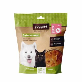 Yoggies sušené kuracie mäso pre psy a mačky 80 g