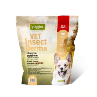 Yoggies VET Insect Derma za studena lisované MINIGRANULE s hmyzím proteínom pre malé psy Hmotnosť: 2 kg