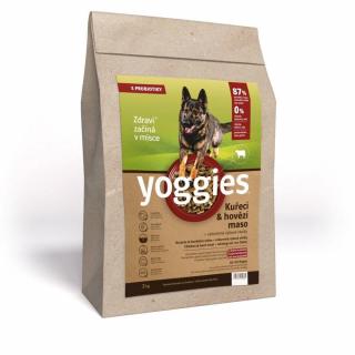 Yoggies za studena lisované granule - kura a hovädzie s probiotikami Hmotnosť: 2 kg