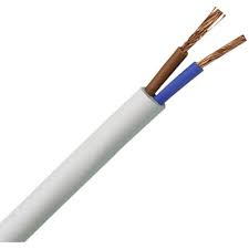 Kábel 2x0,5mm² ohybný H03VV-F pvc biely
