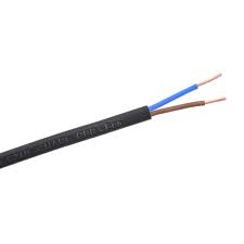 Kábel 2x0,75mm²  H03VVH2-F ohybný oválny PVC čierny