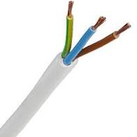Kábel 3x2,5mm² H05VV-F ohybný pvc biely