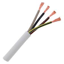 Kábel 4x4mm² H05VV-F ohybný pvc biely