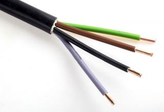 Kábel CYKY-J 4x1,5mm² pevný