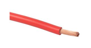 Vodič 0,5mm² H05V-K 1x0,5 červený ohybný pvc