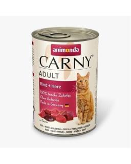 Animonda CARNY Cat Adult hovädzie a srdiečka balenie 6 x 400 g Konzerva
