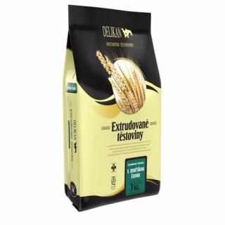 DELIKAN Instantné extrudované cestoviny s riasou pre psy 3kg