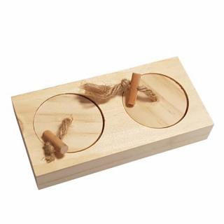 DUVO+ Drevené puzzle na pochúťky CAS 12x6x2,5cm