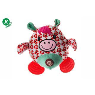 JK Animals hračka Belly plyš + TPR 22 cm červená