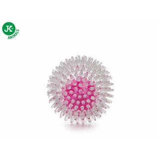 JK Animals hračka TPR loptička s pichliačmi 8cm