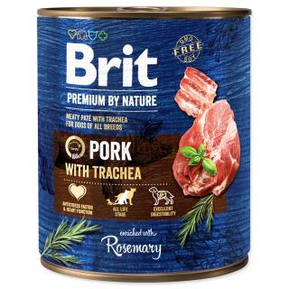 Konzerva Brit Premium by Nature bravčové s priedušnicou 800g