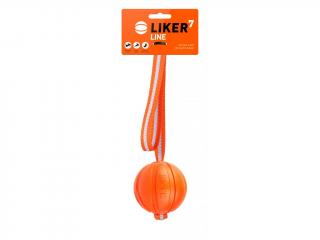 Liker loptička na šnúrke Line 7cm oranžová
