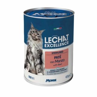 MONGE LECHAT EXCELLENCE paštéta pre sterilizované mačky s hovädzím mäsom 400g