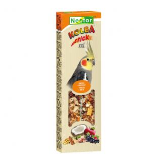 NESTOR Tyčinka XXL pre stredné papagáje ovocie, orechy 2ks / 150g