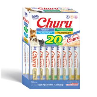 Pamlsok Inaba Churu Cat Vianočný Gift Box Tuniak & Kura 20 túb 280g