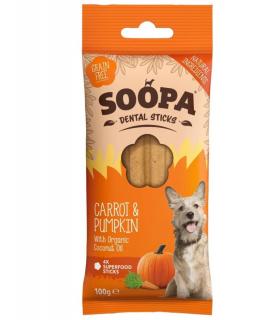 Soopa dentálne tyčinky s mrkvou a tekvicou 100g
