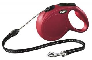 Vodítko Flexi Classic NEW lanko M 8 m červené (do 20 kg)