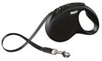 Vodítko Flexi Classic NEW páska L 5 m čierne (do 50 kg)