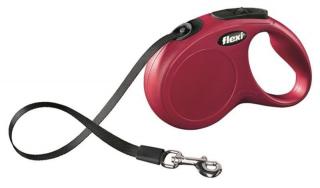 Vodítko Flexi Classic NEW páska S 5 m červené (do 15 kg)