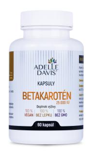 Adelle Davis - Betakarotén 25.000 IU, 60 kapsúl