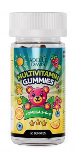 Adelle Davis - Multivitamin Gummies + Omega 3, pre deti, 30 dávok