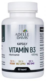 Adelle Davis - Vitamín B3 400 mg, 60 kapsúl