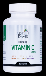 Adelle Davis - Vitamín C, 500 mg, 60 kapsúl