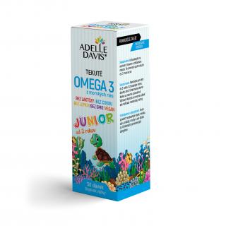 Tekuté Omega 3 Junior z morských rias, 50 dávok