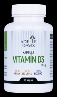 Vitamín D3, 60 kapsúl