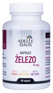 Železo, 14 mg, 60 kapsúl